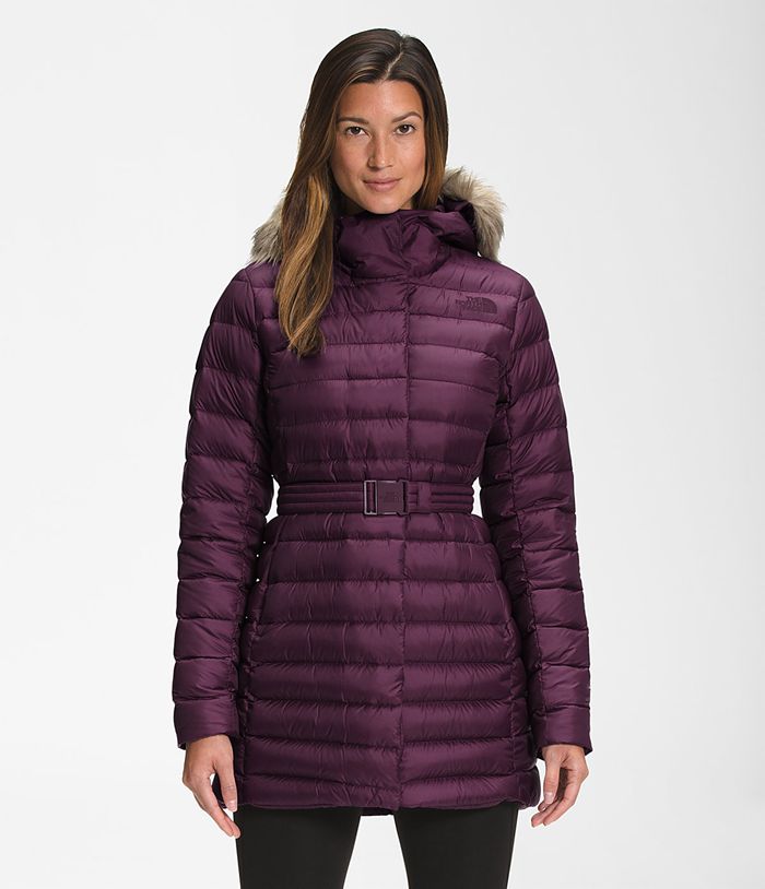 Parka The North Face Mujer Moradas Transverse Belted 48023FBGJ